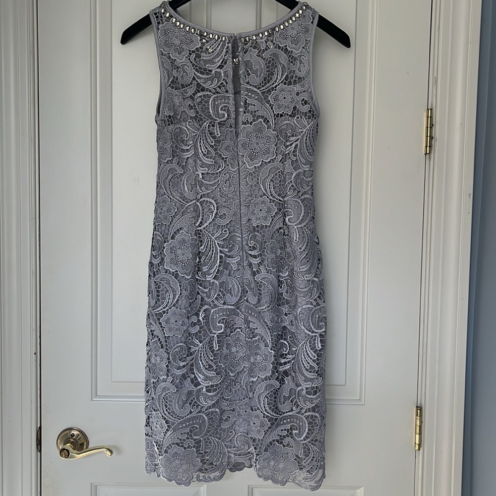 Adrianna Papell Lace Sheath Dress - Picture 2 of 12
